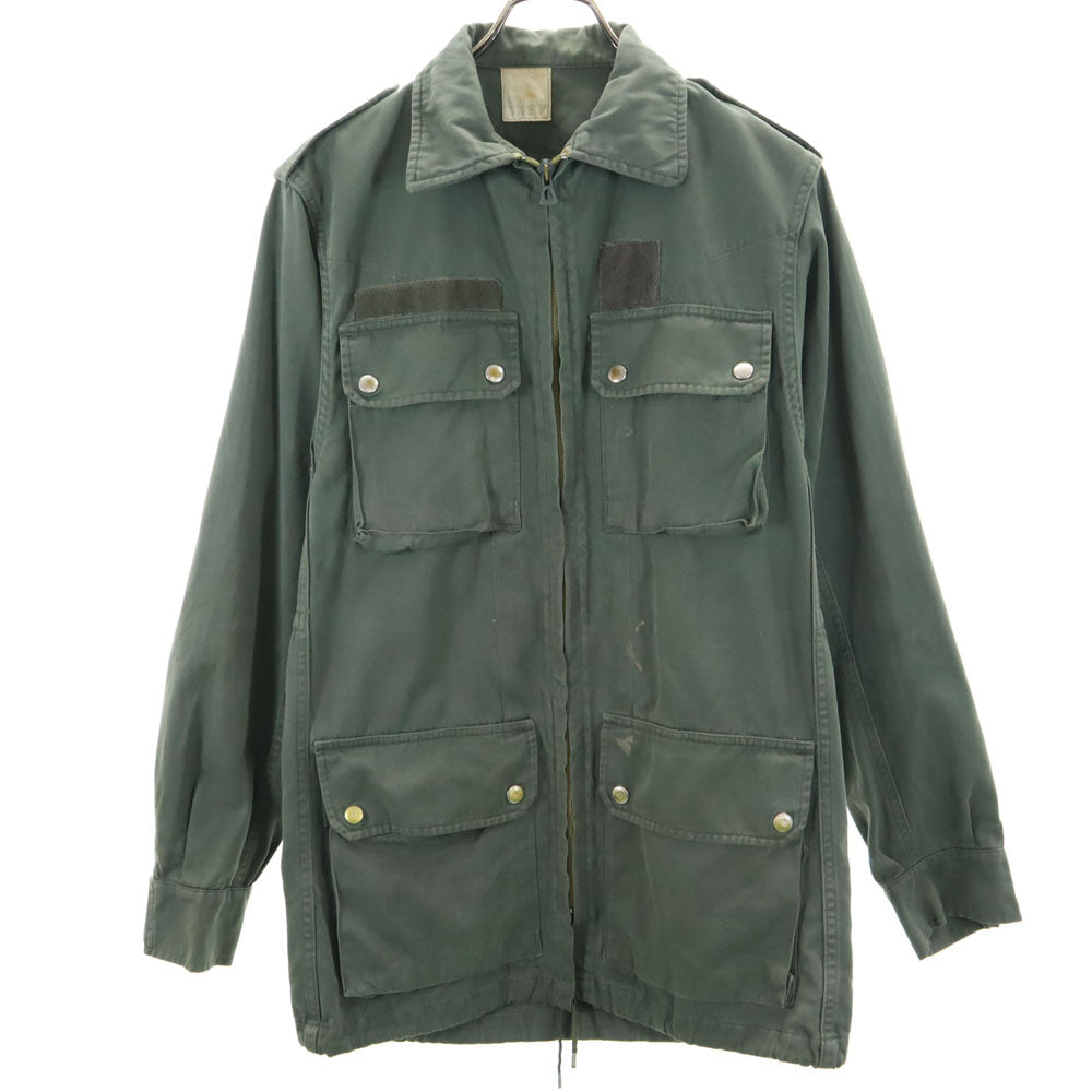 FRENCH ARMY フランス軍 70s ヴィンテージ ミリタリージャケット 92LGM カーキ フィールド ヘリンボーンツイル メンズ