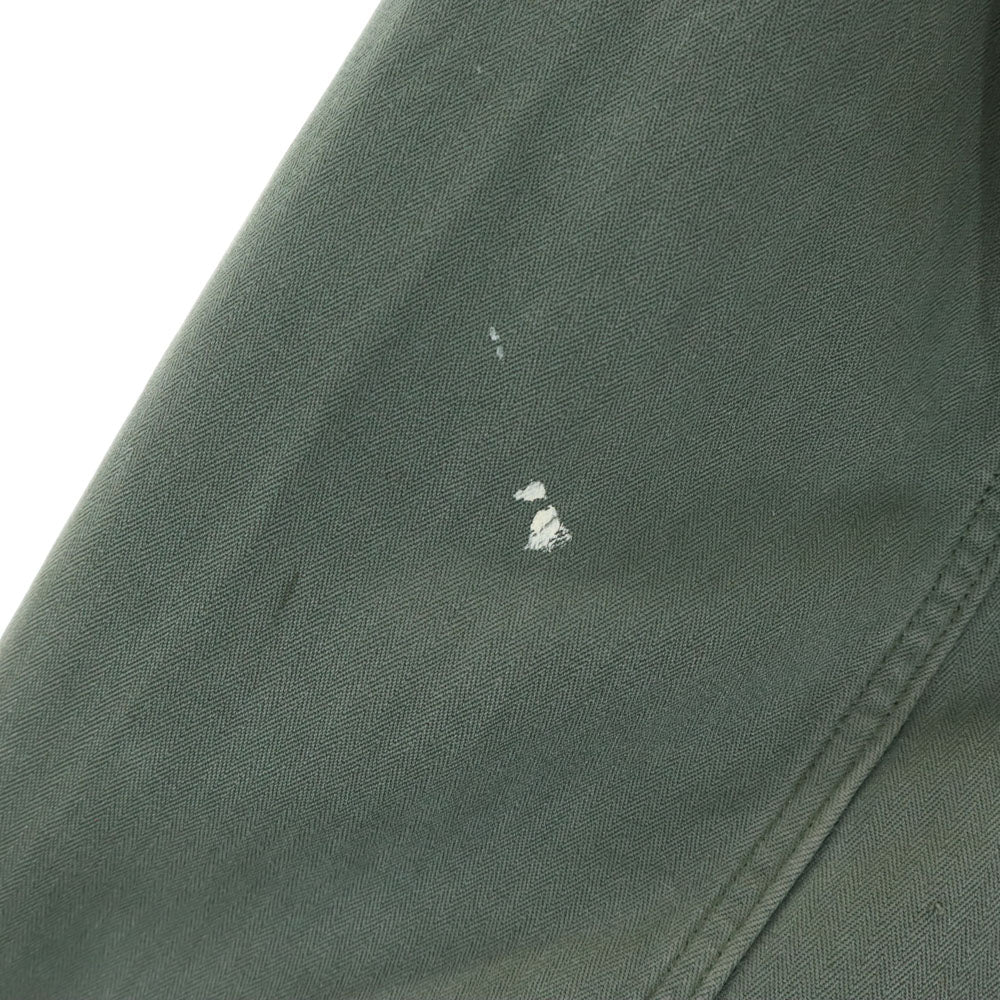 FRENCH ARMY フランス軍 70s ヴィンテージ ミリタリージャケット 92LGM カーキ フィールド ヘリンボーンツイル メンズ