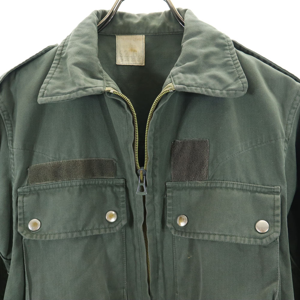 FRENCH ARMY フランス軍 70s ヴィンテージ ミリタリージャケット 92LGM カーキ フィールド ヘリンボーンツイル メンズ