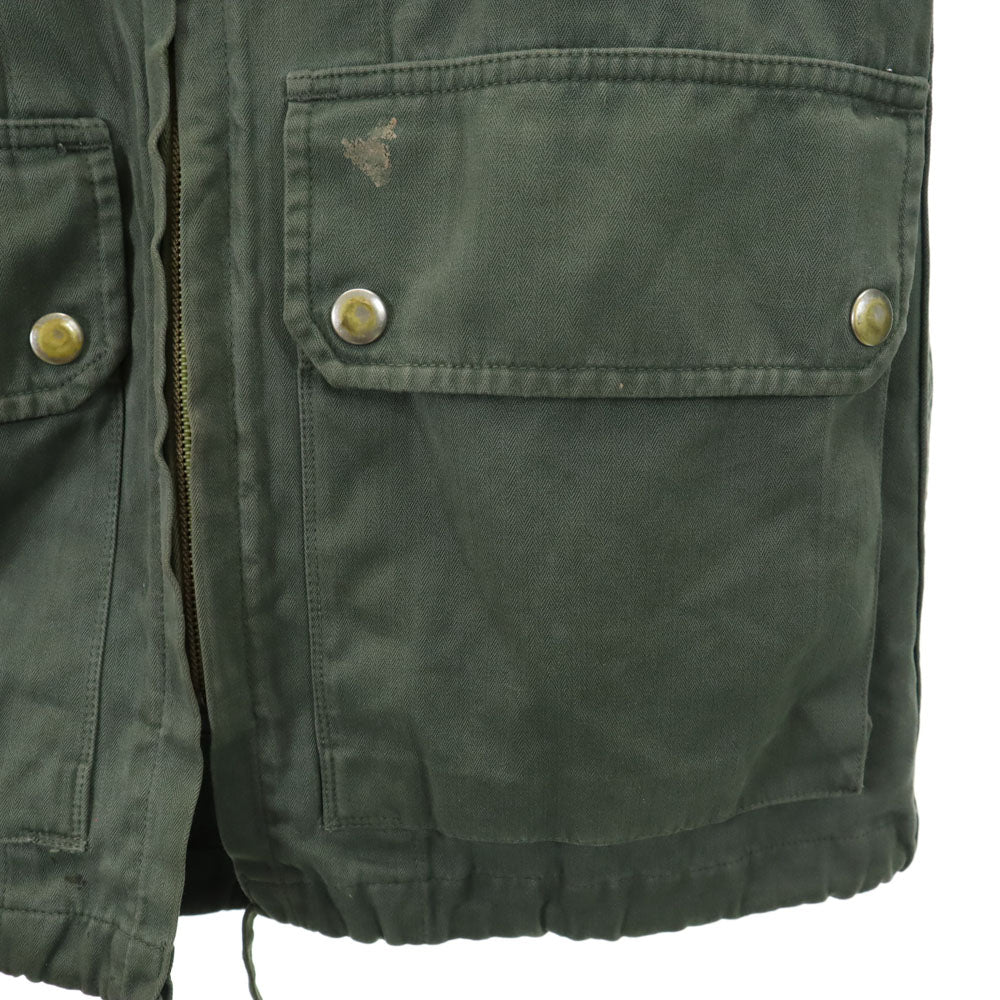 FRENCH ARMY フランス軍 70s ヴィンテージ ミリタリージャケット 92LGM カーキ フィールド ヘリンボーンツイル メンズ