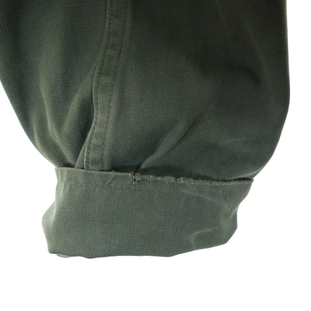 FRENCH ARMY フランス軍 70s ヴィンテージ ミリタリージャケット 92LGM カーキ フィールド ヘリンボーンツイル メンズ