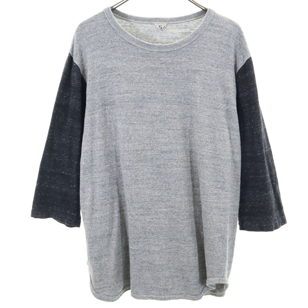 FilMelange フィルメランジェ 日本製 7分袖 カットソー 5 グレー メンズ