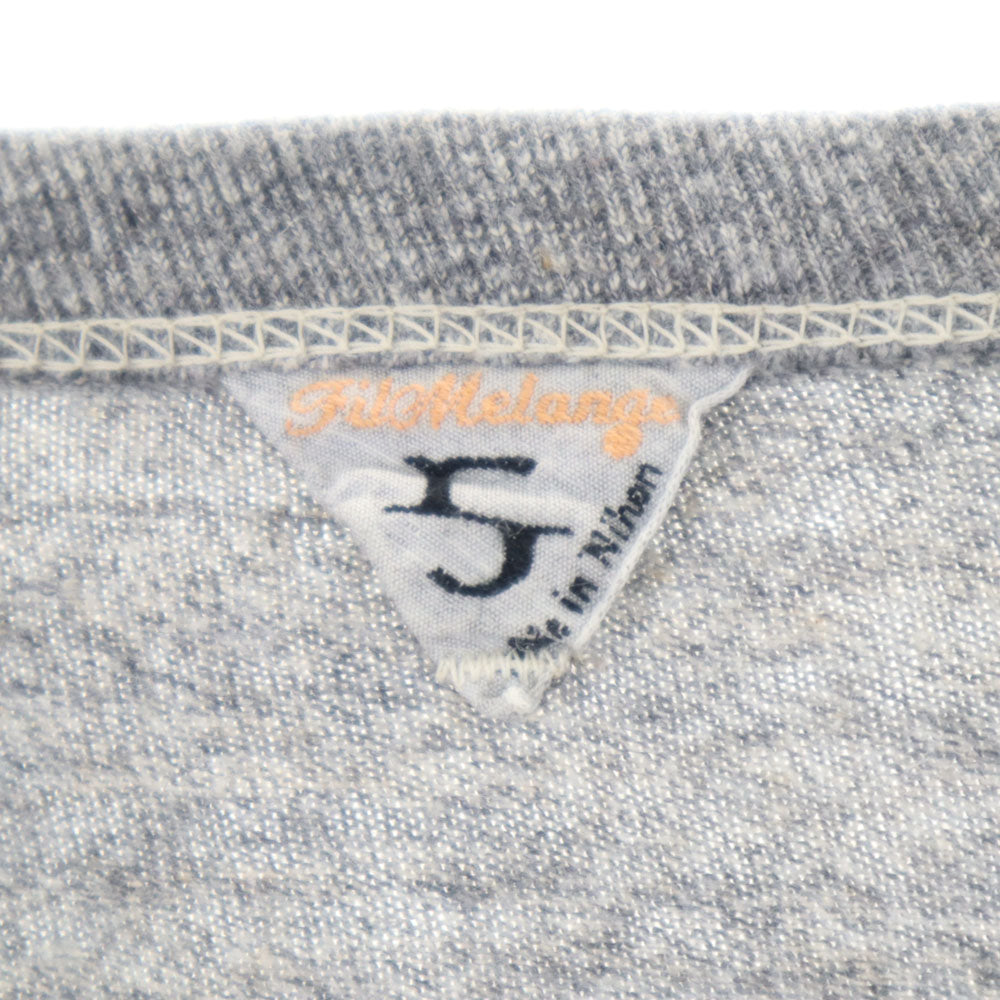 FilMelange フィルメランジェ 日本製 7分袖 カットソー 5 グレー メンズ
