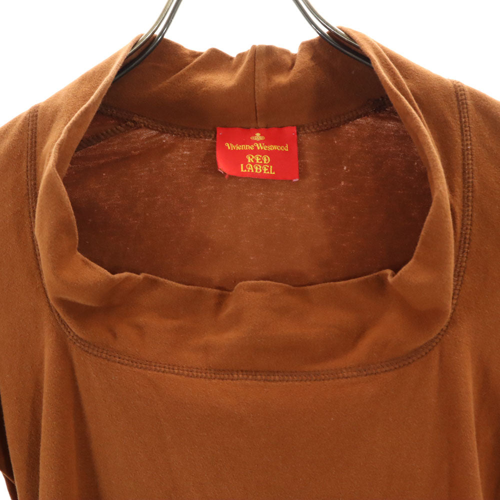ヴィヴィアンウエストウッド レッドレーベル イタリア製 長袖 カットソー S ブラウン Vivienne Westwood Red Label レディース