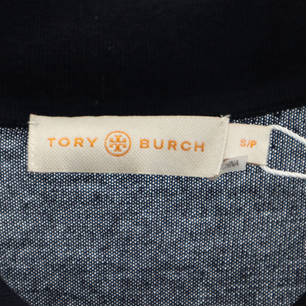 未使用 Tory Burch トリーバーチ 長袖 フリル セーター S ネイビー ニット レディース
