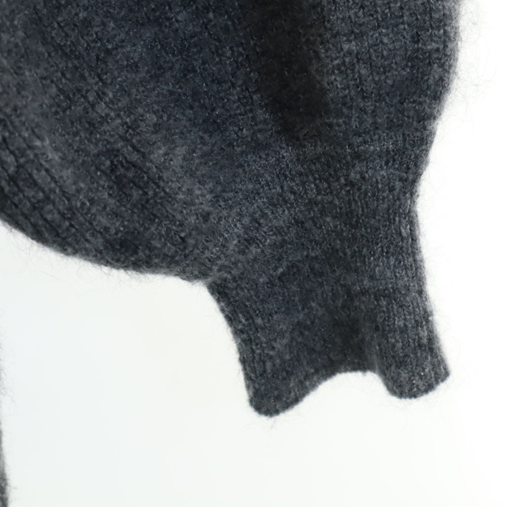 バーバリーブルーレーベル 三陽商会 長袖 Vネック ニットカーディガン 38 グレー BURBERRY BLUE LABEL レディース