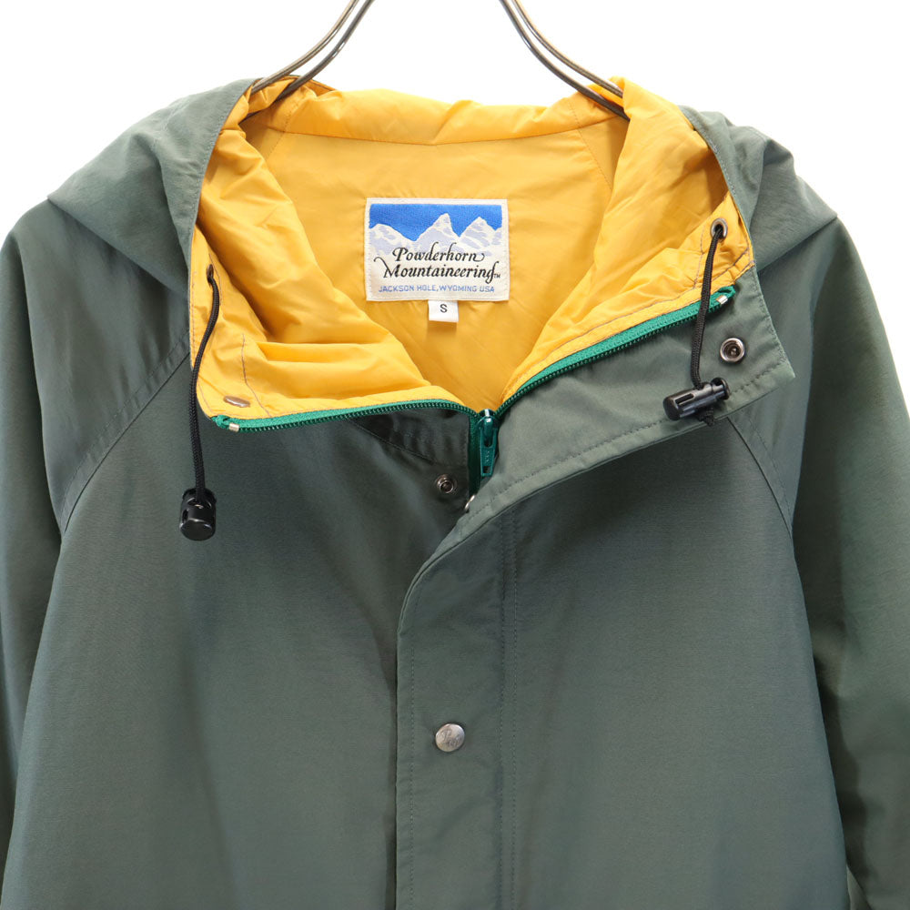 パウダーホーンマウンテニアリング アウトドア マウンテンパーカー S カーキ メンズ