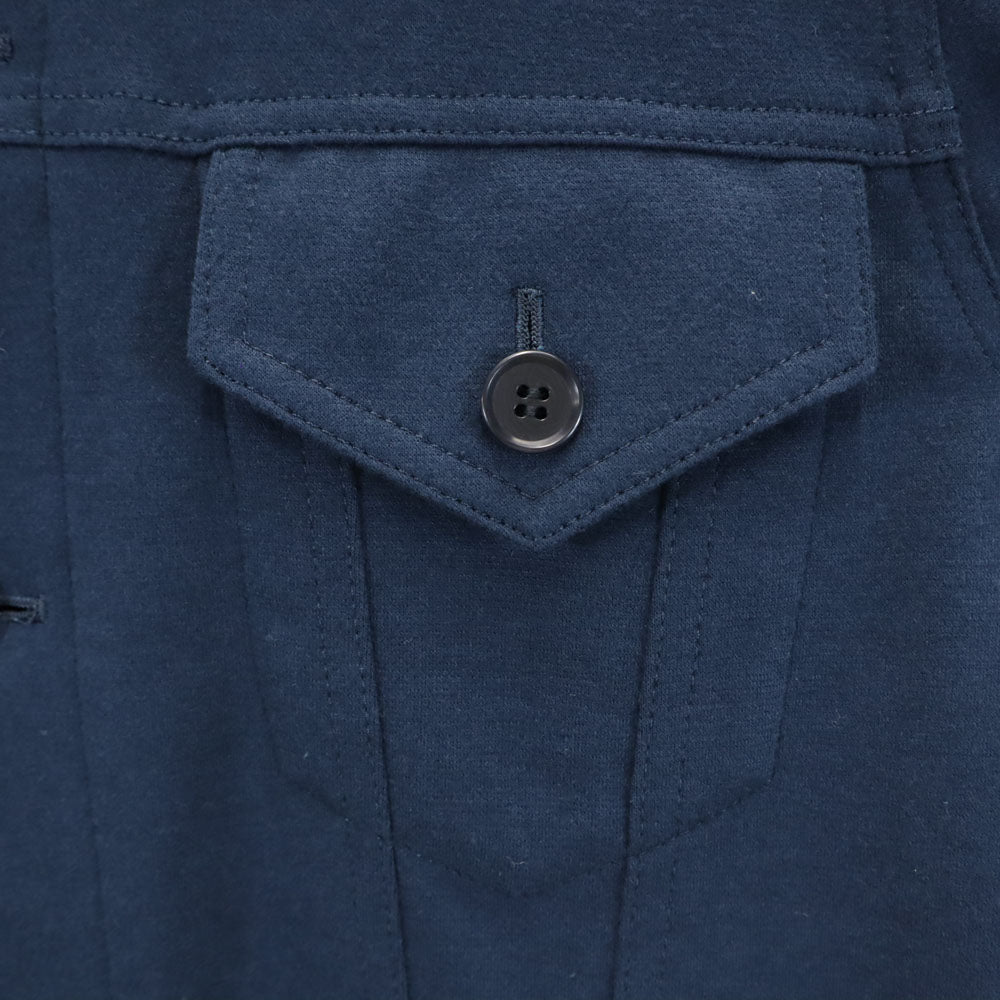 SOPH. ソフ 日本製 カモフラ切替 トラッカー ジャケット ネイビー ストレッチ メンズ