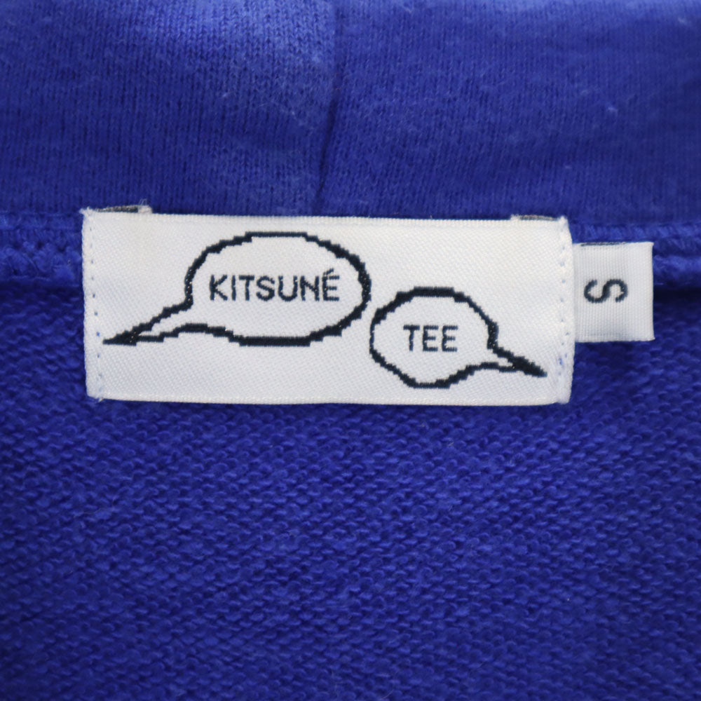 KITSUNE キツネ 日本製 長袖 スウェット ジップパーカー S 青紫 TEE メンズ