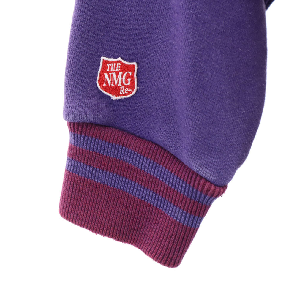 Champion チャンピオン 90s オールド 刺繍タグ 7分袖 リバースウィーブ スウェット トレーナー M パープル レディース