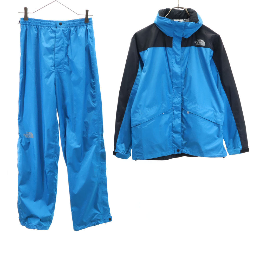 THE NORTH FACE ノースフェイス アウトドア NPW10032 レインテックス ウェア 上下 セットアップ M 水色 収納袋付き レディース