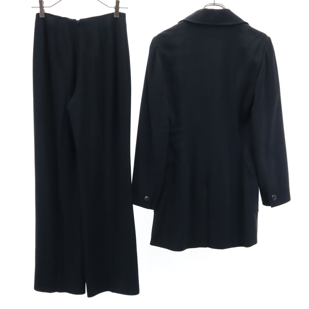 SPORTMAX スポーツマックス イタリア製 カジュアル パンツスーツ 上下 セットアップ 38 濃紺 レディース