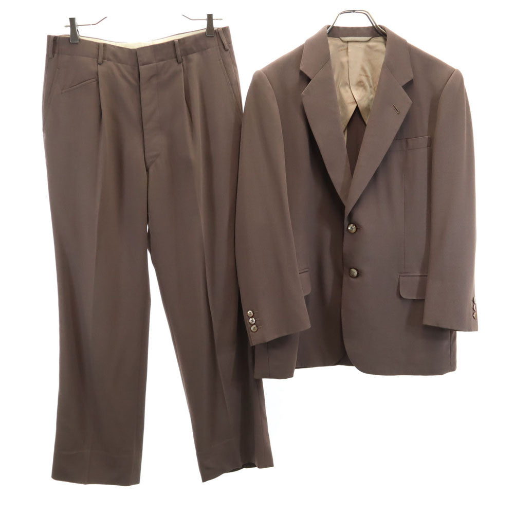 カスタムテーラーオオミヤ ジバンシー生地 スーツ 上下 セットアップ ブラウン メンズ