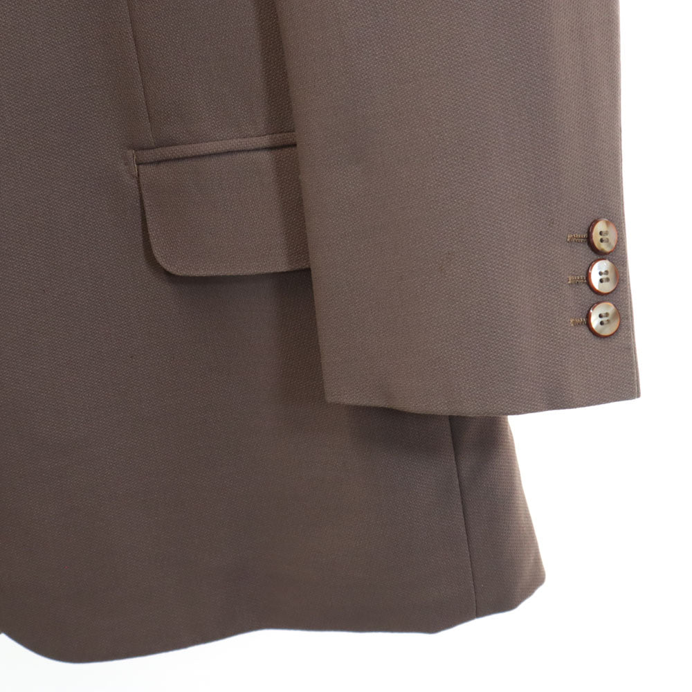 カスタムテーラーオオミヤ ジバンシー生地 スーツ 上下 セットアップ ブラウン メンズ