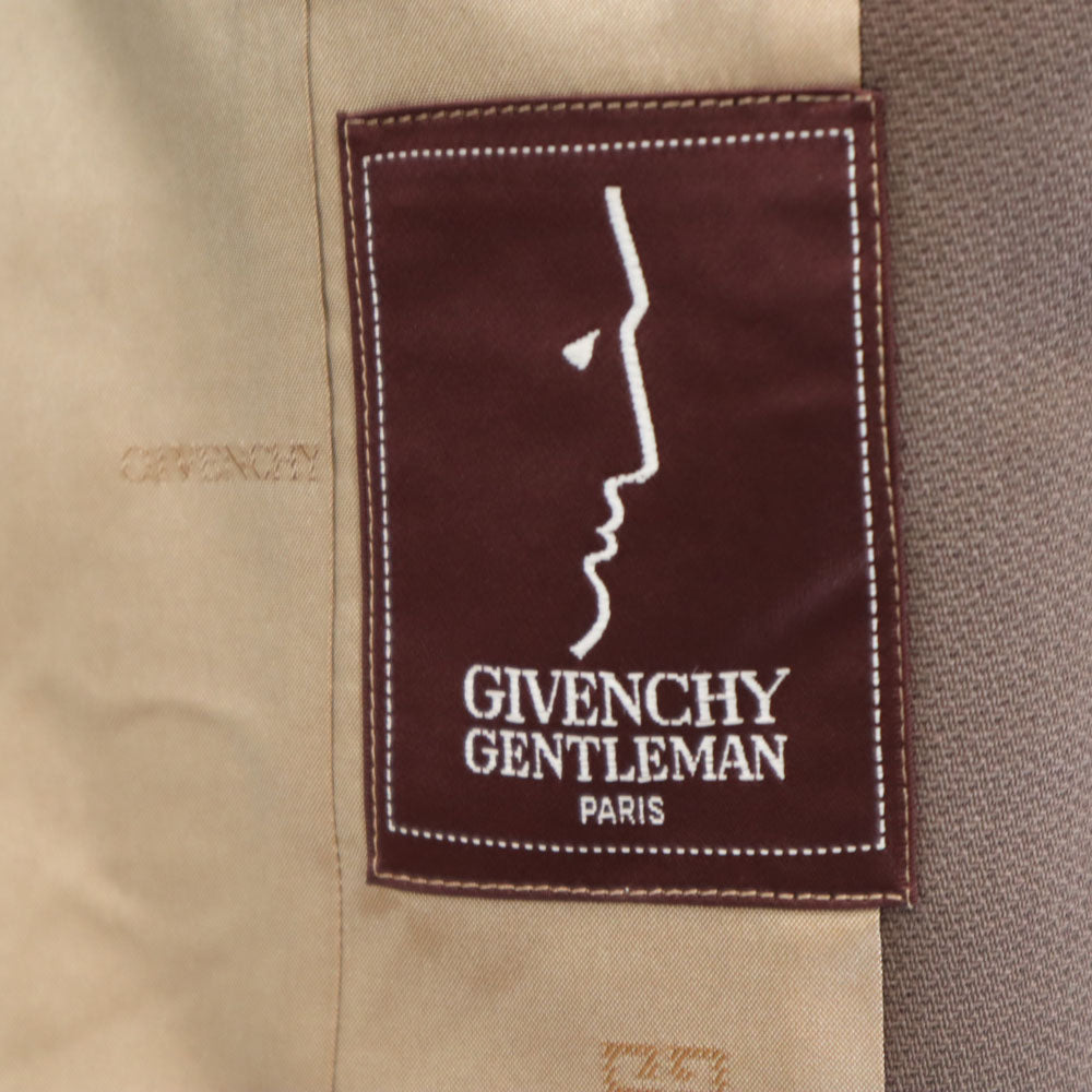 カスタムテーラーオオミヤ ジバンシー生地 スーツ 上下 セットアップ ブラウン メンズ