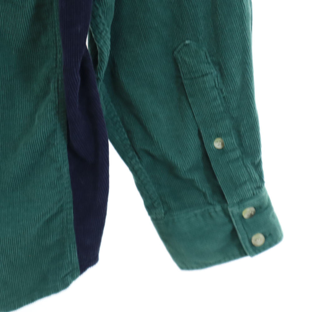 ウィンブルック 90s オールド 長袖 コーデュロイ ボタンダウンシャツ M グリーン メンズ