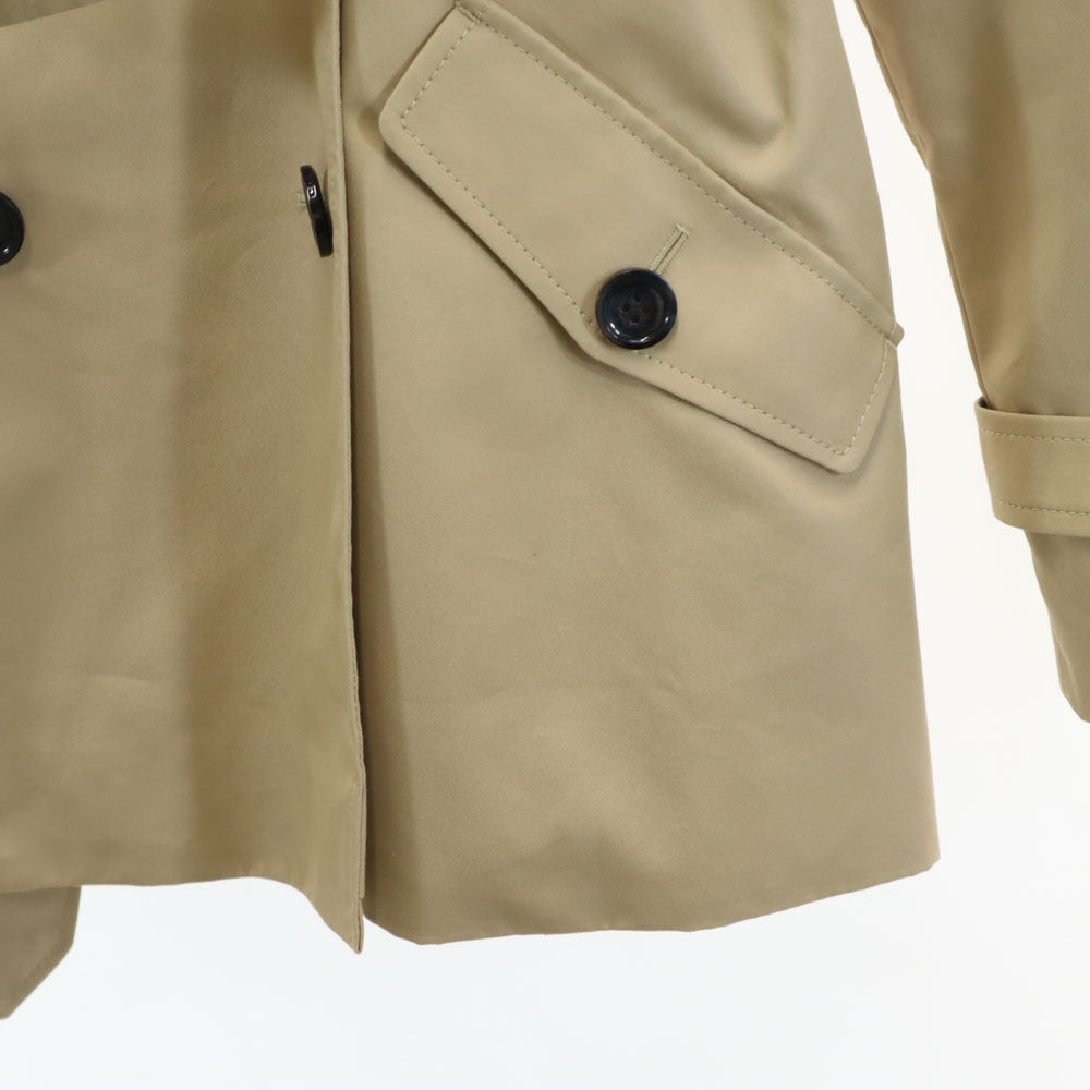 コーチ F86050 ソリッドショート トレンチコート XS ベージュ COACH レディース