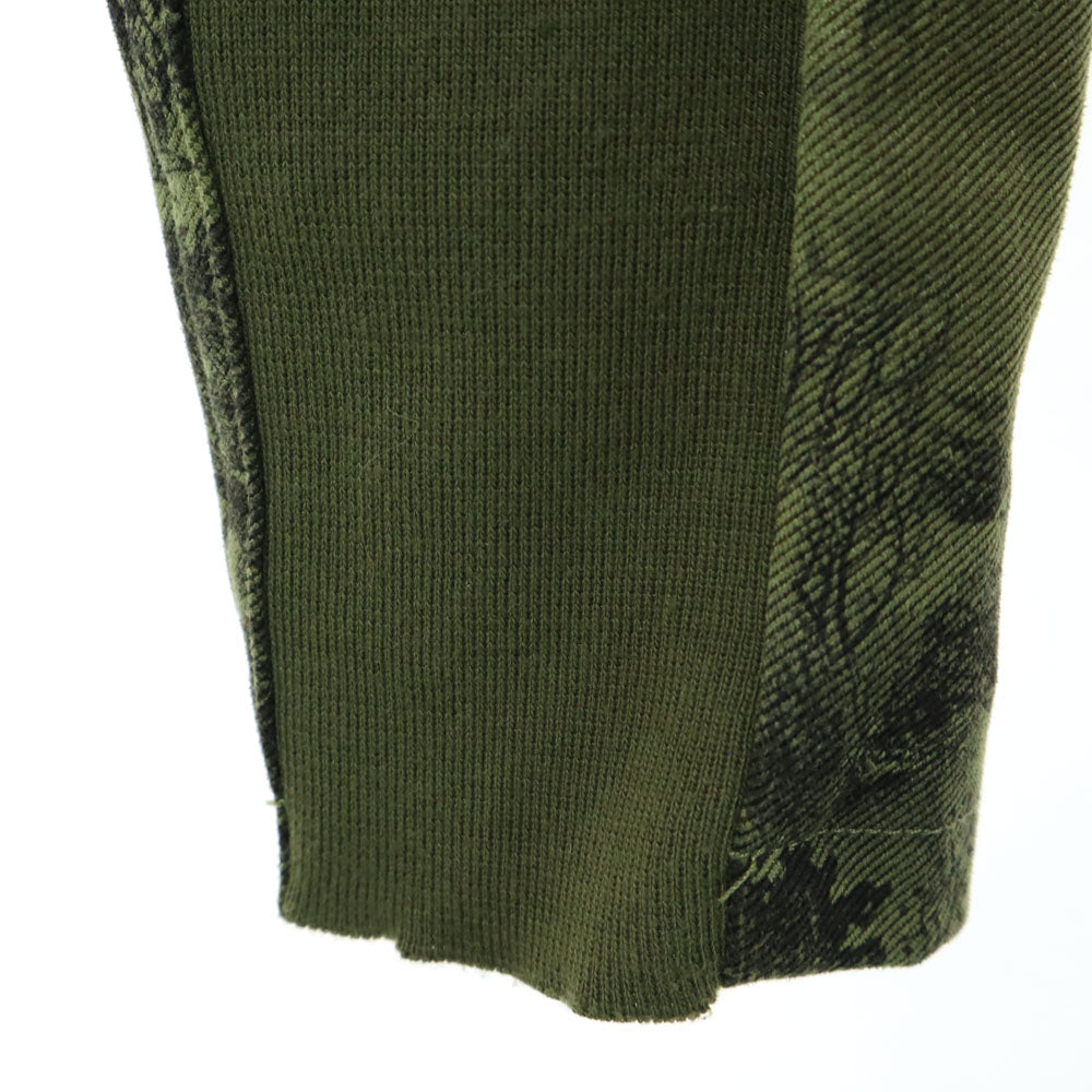 Desigual デシグアル 総柄 ダブルライダースジャケット 38 カーキ レディース