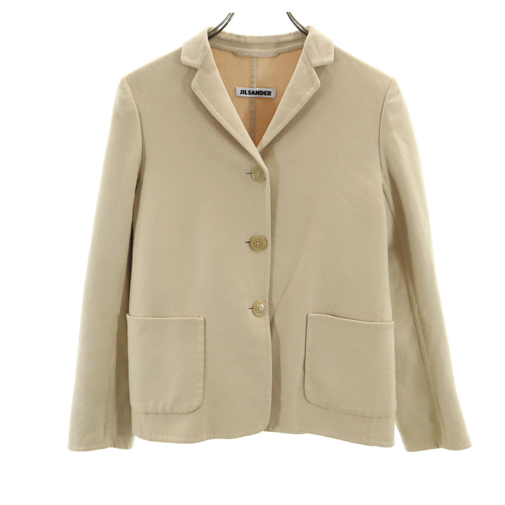 JIL SANDER ジルサンダー イタリア製 カシミヤ100% ブレザー 36 ベージュ ジャケット フォーマル レディース