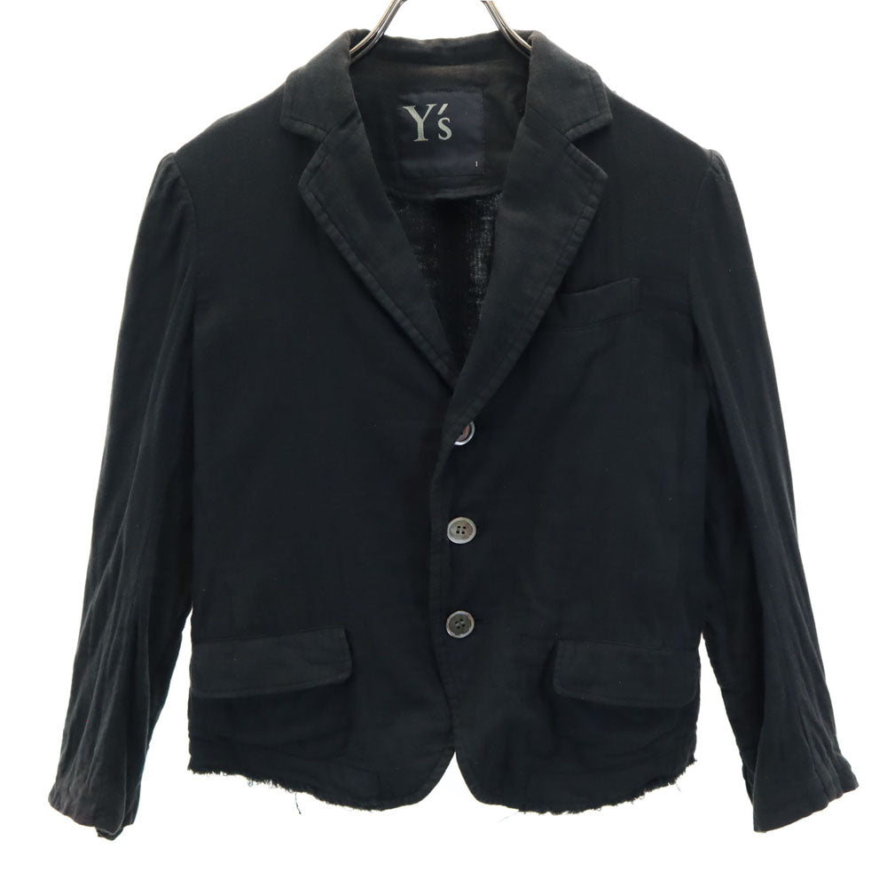 Y's ワイズ 日本製 テーラードジャケット 1 ブラック レディース