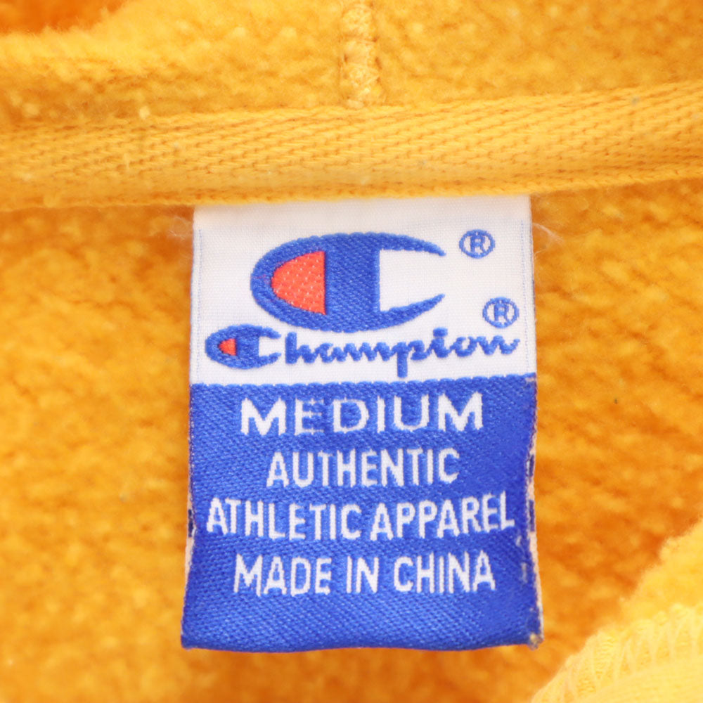 Champion チャンピオン 90s オールド 長袖 スウェットパーカー M イエロー 裏起毛 メンズ