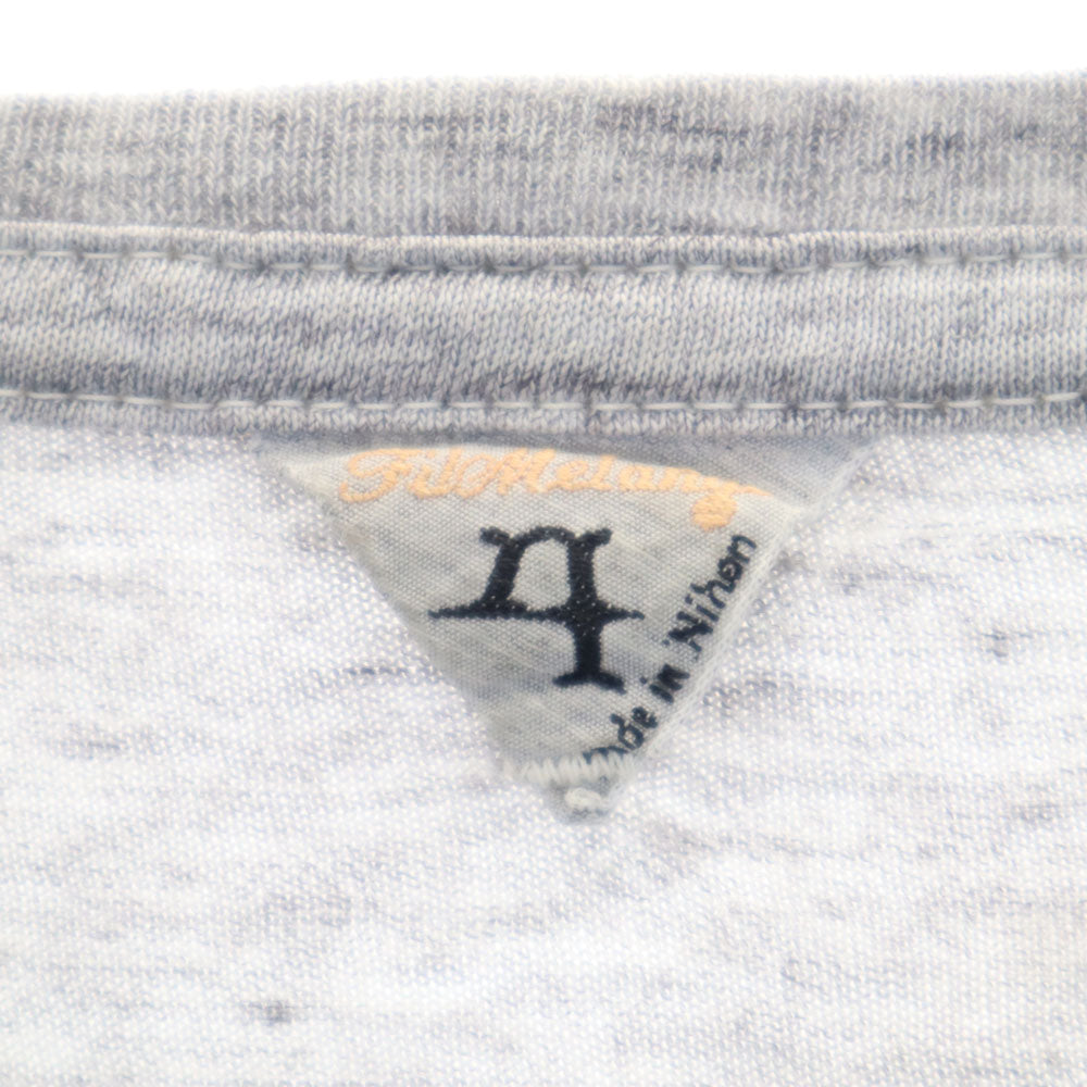 フィルメランジェ 日本製 半袖 Tシャツ 4 グレー FilMelange ポケT SUNNY メンズ