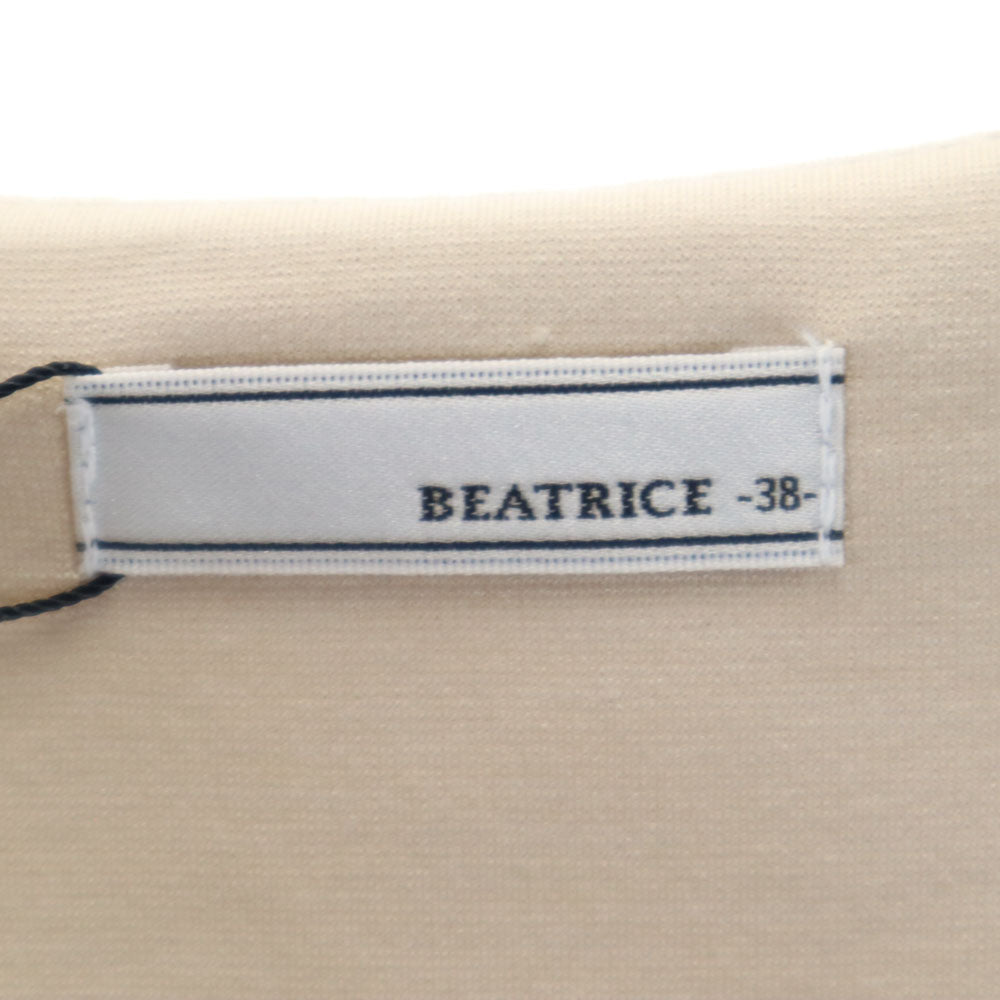 未使用 ベアトリス 半袖 カットソー 38 ベージュ BEATRICE レディース