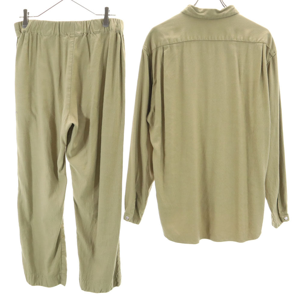 アンダーソン アンダーソン 日本製 長袖 シャツ 上下 セットアップ 1 カーキベージュ系 メンズ