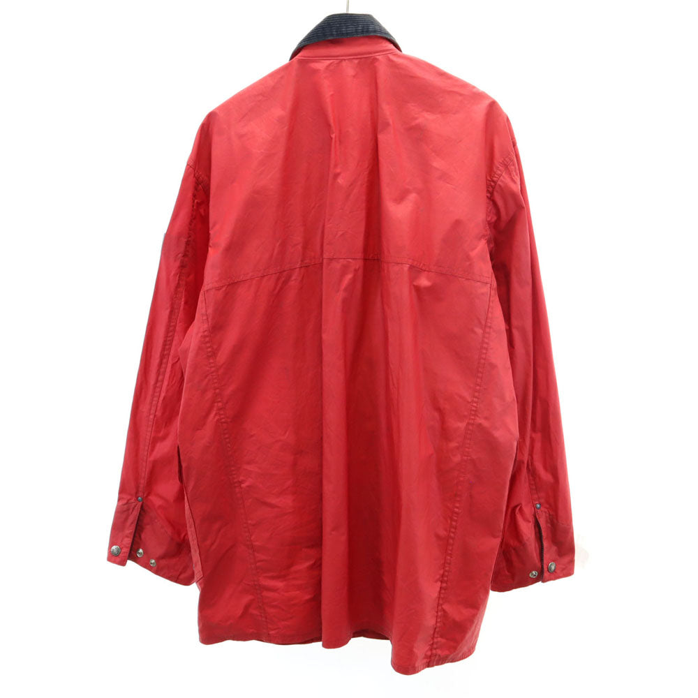 Polo by Ralph Lauren ポロバイラルフローレン 90s USA製 オールド ファイヤーマンジャケット ジャケット M 赤 POLO SPORT コーデュロイ襟 メンズ