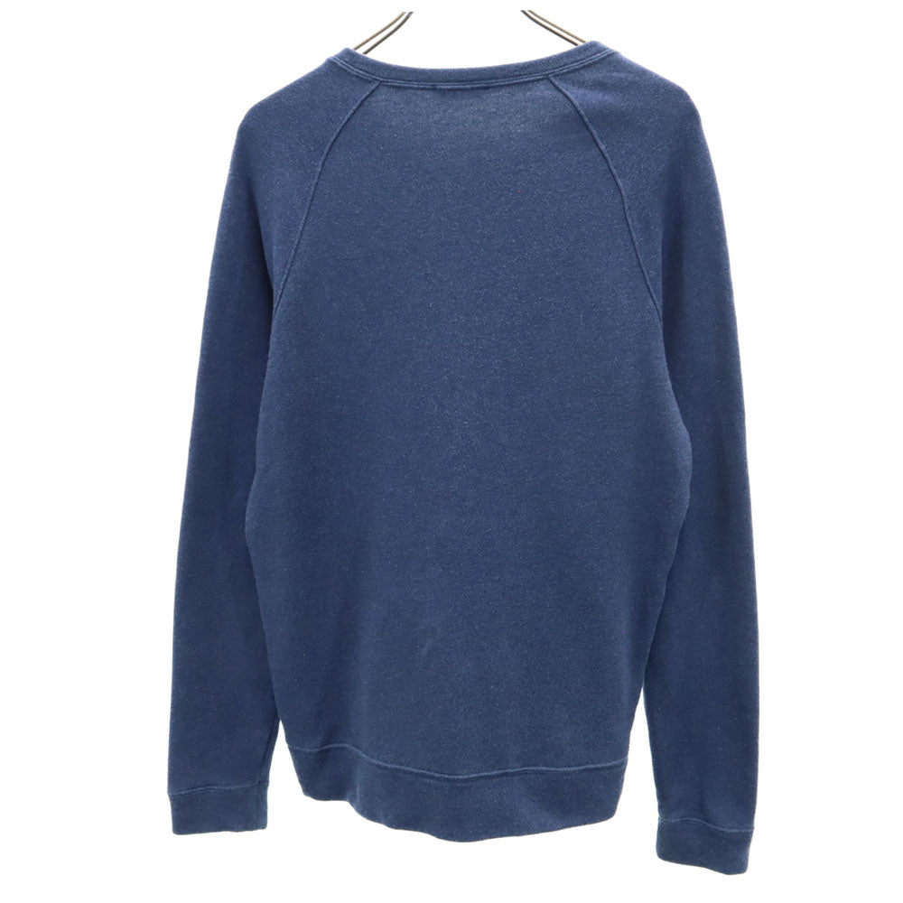 ZANONE ザノーネ イタリア製 ニット切替 長袖 スウェット トレーナー S ネイビー メンズ