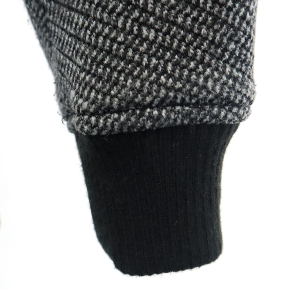 スリック 長袖 ブルゾン 1 黒系 ジャケット 裏起毛 メンズ