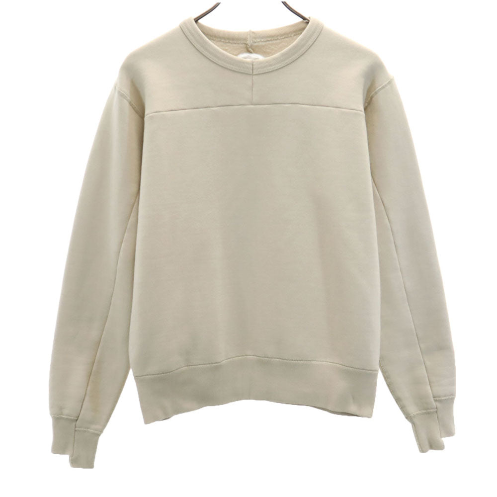 【新品タグ付】ユウキウエダ　レザーエルボーパッチ　スウェット　サイズ1 ユウキウエダ 日本製 長袖 レザーエルボーパッチ スウェット