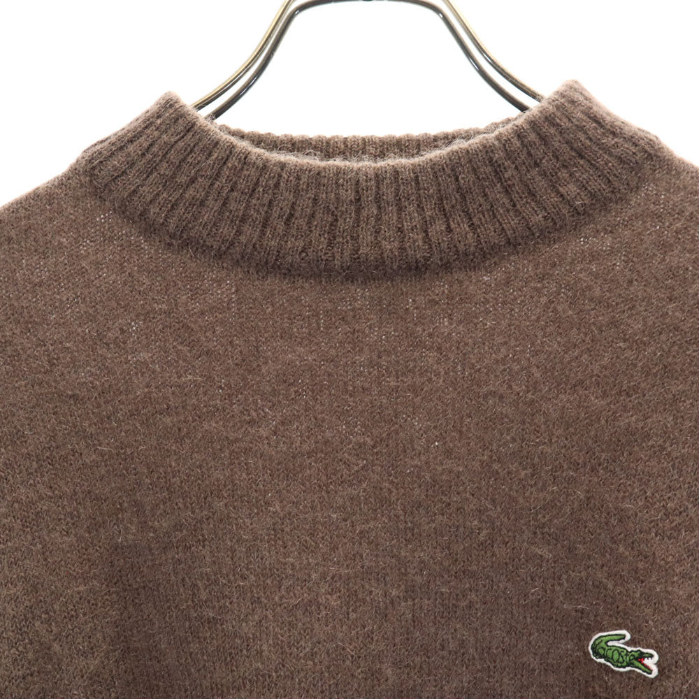 LACOSTE ラコステ モヘヤブレンド 長袖 セーター 42 ブラウン系 ニット レディース