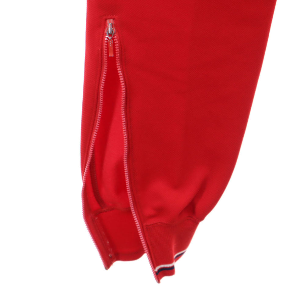 adidas アディダス 70s デサント製 ヴィンテージ 西ドイツタグ トレフォイルロゴ ジャージジャケット 上下 セットアップ L/M レッド メンズ