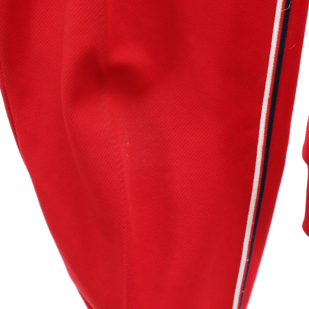 adidas アディダス 70s デサント製 ヴィンテージ 西ドイツタグ トレフォイルロゴ ジャージジャケット 上下 セットアップ L/M レッド メンズ