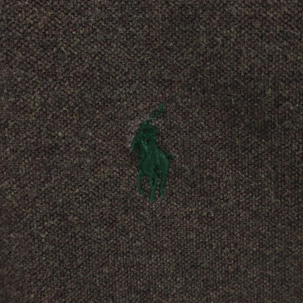 ポロバイラルフローレン 半袖 ポロシャツ L ブラウン系 Polo by Ralph Lauren 鹿の子 メンズ