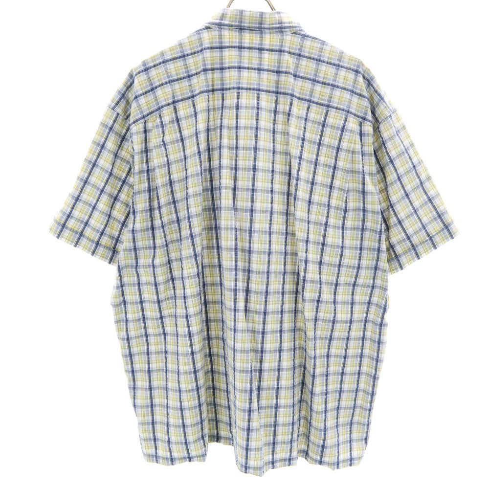 マックレガー チェック柄 半袖 シャツ 4L ネイビー系 McGregor ビッグサイズ メンズ
