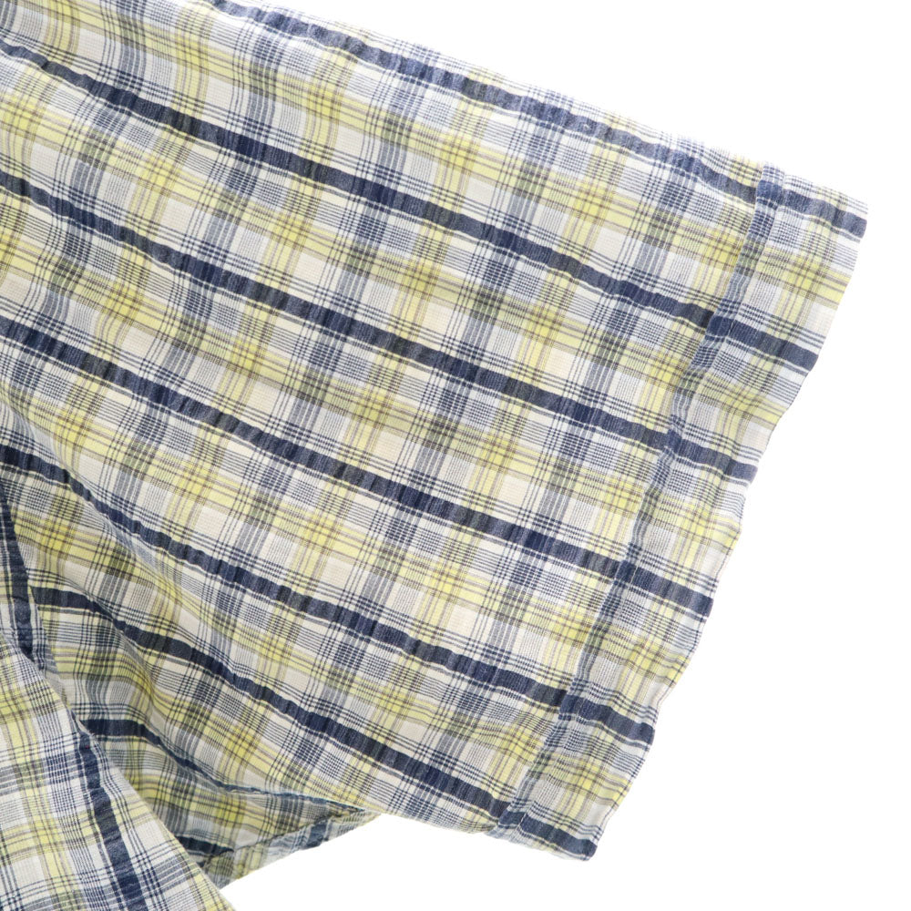 マックレガー チェック柄 半袖 シャツ 4L ネイビー系 McGregor ビッグサイズ メンズ