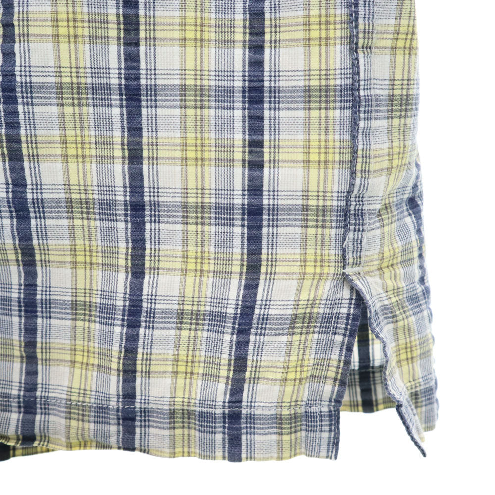 マックレガー チェック柄 半袖 シャツ 4L ネイビー系 McGregor ビッグサイズ メンズ