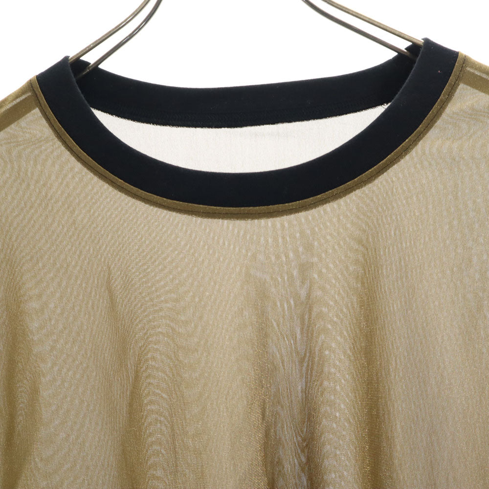 ノイズメーカー 日本製 半袖 シースルー カットソー 上下 セットアップ F/36 ブラウン パンツ レディース