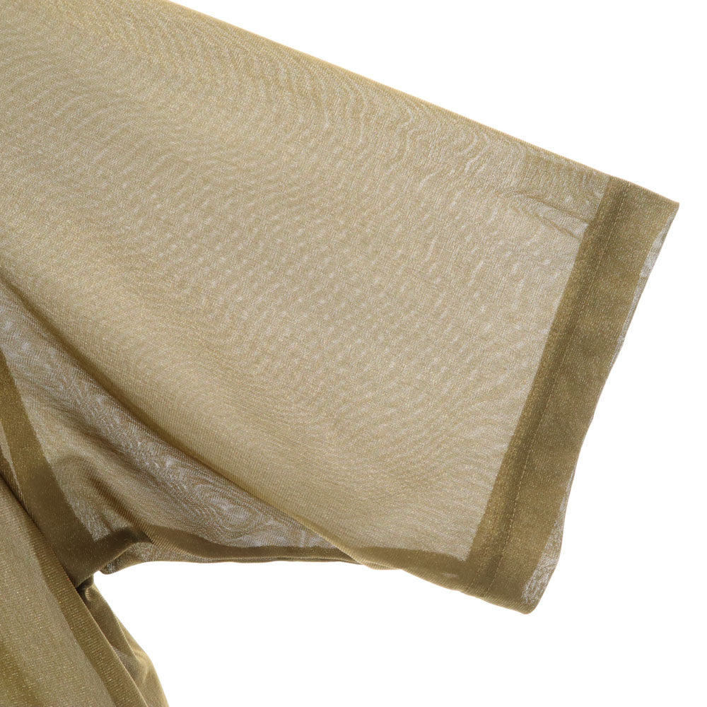 ノイズメーカー 日本製 半袖 シースルー カットソー 上下 セットアップ F/36 ブラウン パンツ レディース