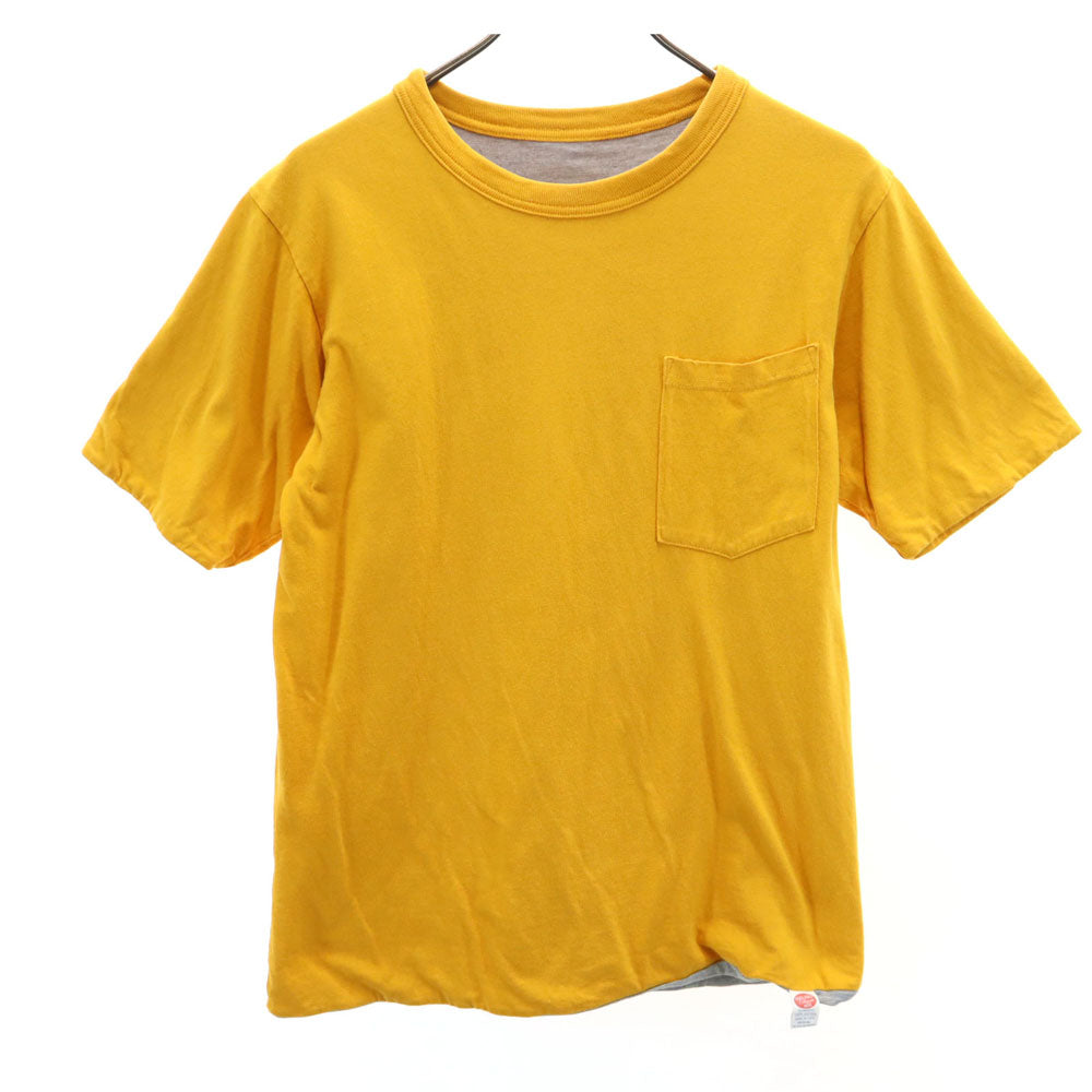 Walla Walla Collegiate Mills ワラワラ 90s USA製 オールド ゲームT 半袖 リバーシブル Tシャツ M イエロー メンズ