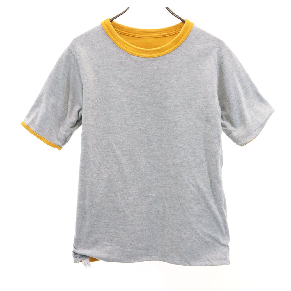 Walla Walla Collegiate Mills ワラワラ 90s USA製 オールド ゲームT 半袖 リバーシブル Tシャツ M イエロー メンズ