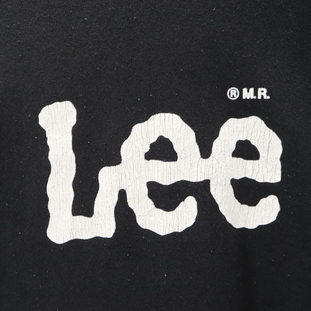 Lee リー 90s USA製 オールド 長袖 スウェット トレーナー M ブラック 裏起毛 メンズ