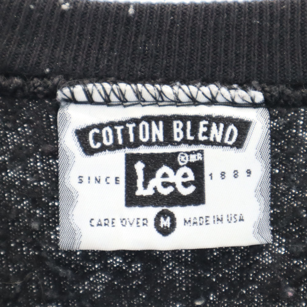 Lee リー 90s USA製 オールド 長袖 スウェット トレーナー M ブラック 裏起毛 メンズ