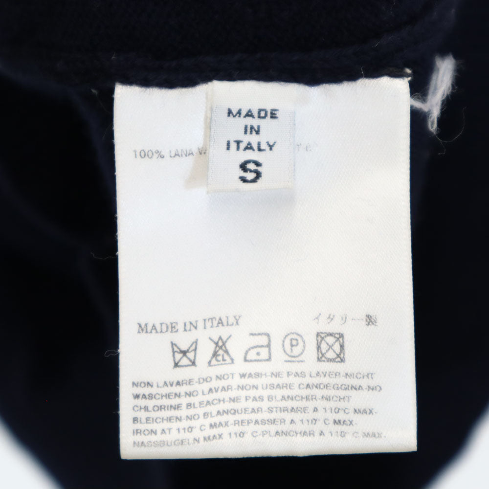 マルタンマルジェラ 14 イタリア製 アーガイル柄 長袖 Vネック セーター S ネイビー MARTIN MARGIELA ニット メンズ