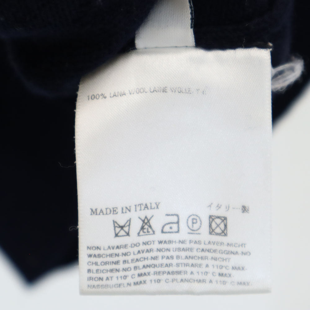 マルタンマルジェラ 14 イタリア製 アーガイル柄 長袖 Vネック セーター S ネイビー MARTIN MARGIELA ニット メンズ