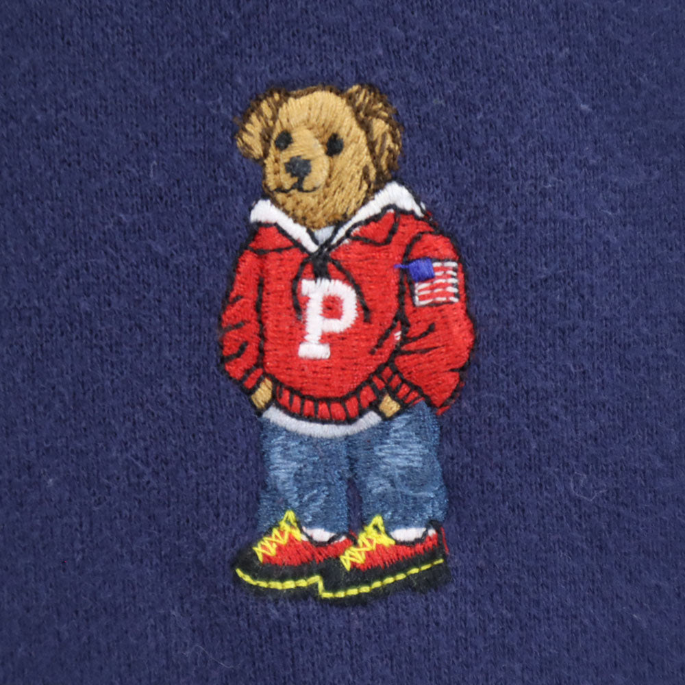 ポロバイラルフローレン 長袖 スウェットパーカー M ネイビー Polo by Ralph Lauren 裏起毛 メンズ