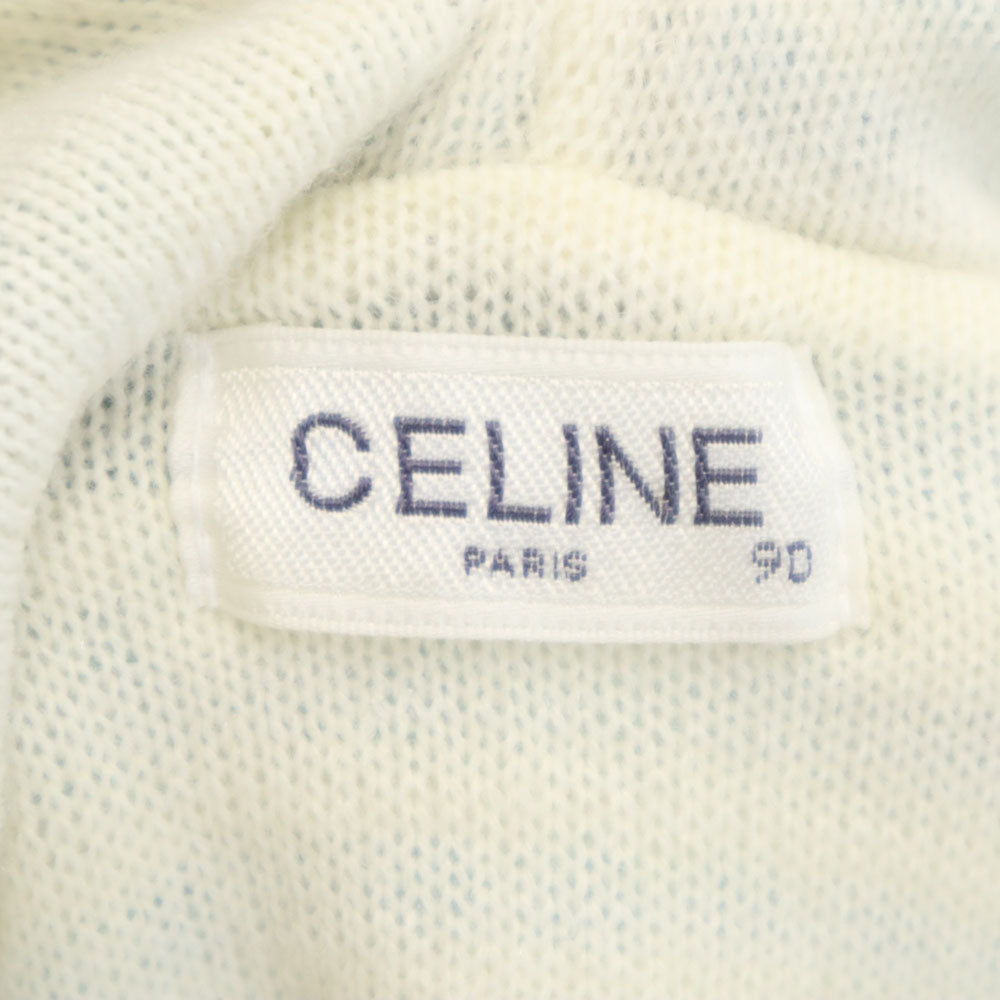 CELINE セリーヌ 日本製 総柄 長袖 ポンチョ 90 水色系 キッズ