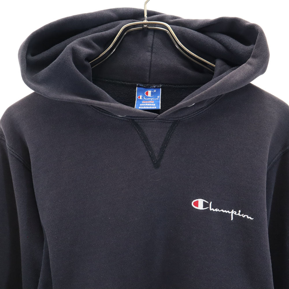 Champion チャンピオン 90s USA製 オールド 青タグ 長袖 スウェットパーカー M チャコールグレー 裏起毛 メンズ